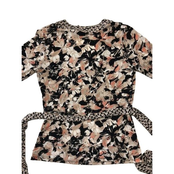 Axcess Faux Wrap Blouse Womens M Used - Picture 9 of 12